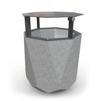 UB-12.1 betona atkrituma urna ar jumtiņu