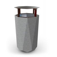 UB-13.1 betona atkrituma urna ar jumtiņu