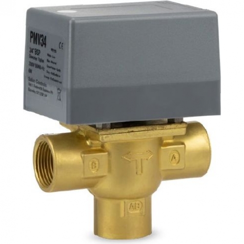 3 ceļu pārsl. vārsts ar aktuātoru PMV34 ¾